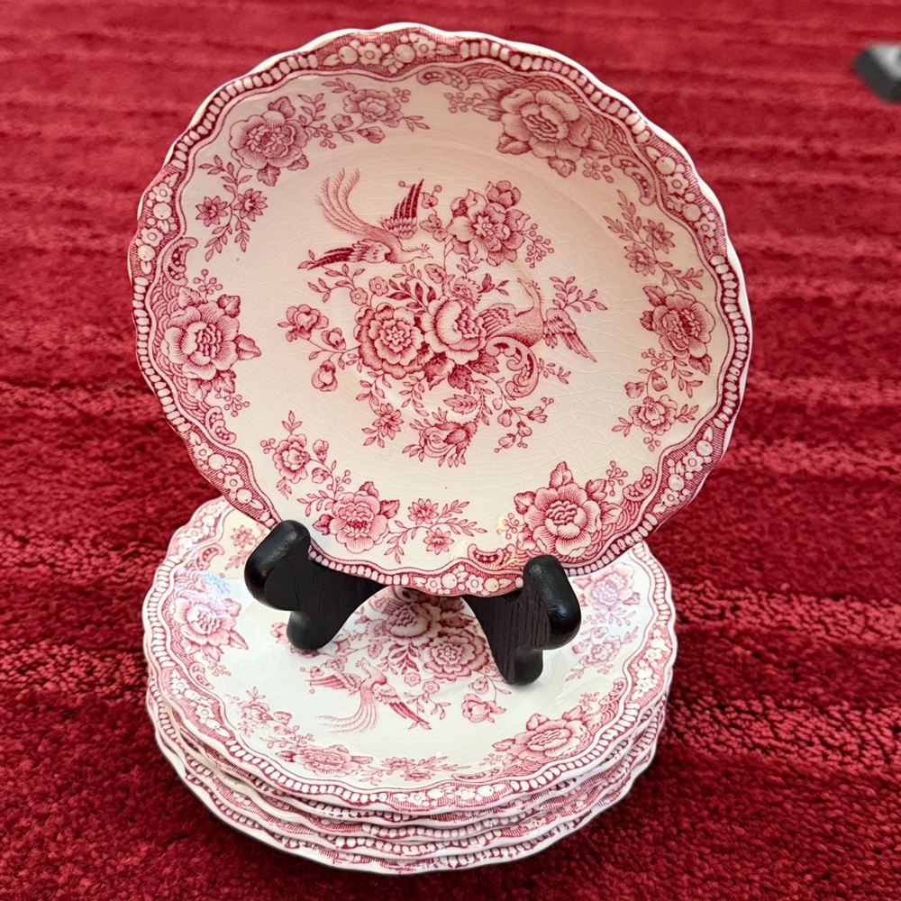 VTG Crown Ducal BRISTOL #762055 transferware QTY 6 pieces
